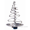 Spiral structure mixing rod vertical double screw mixer